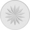 Ekena Millwork Standard Grayson Flower Rosette With Rounded Edge, 8"W x 8"H x 1/2"P ROSP080X080X050GRY11 - alternate 3